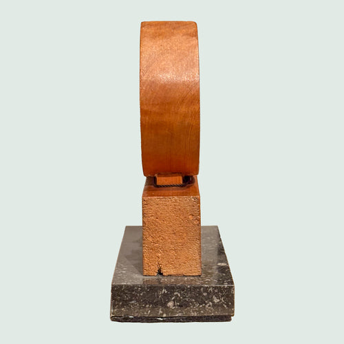 French Wood and Marble Abstract Sculpture - PHOTO NEEDS TO BE EDITED